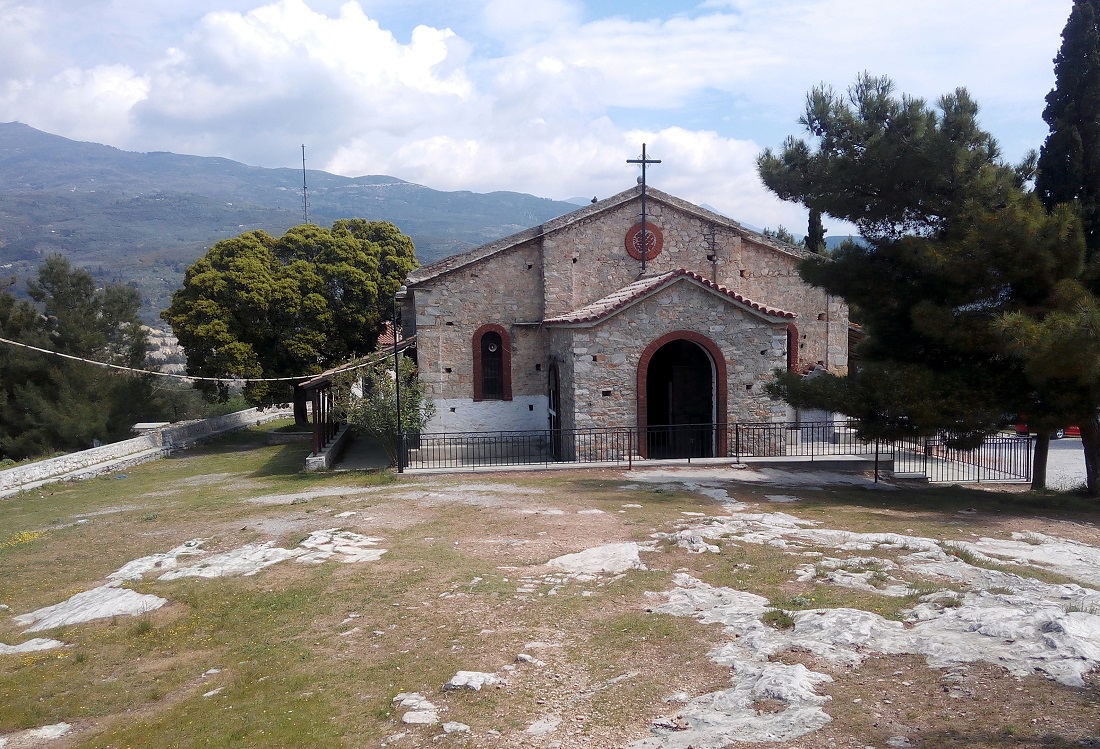 The church of Zoodochos Pigi on the hill of Goritsa