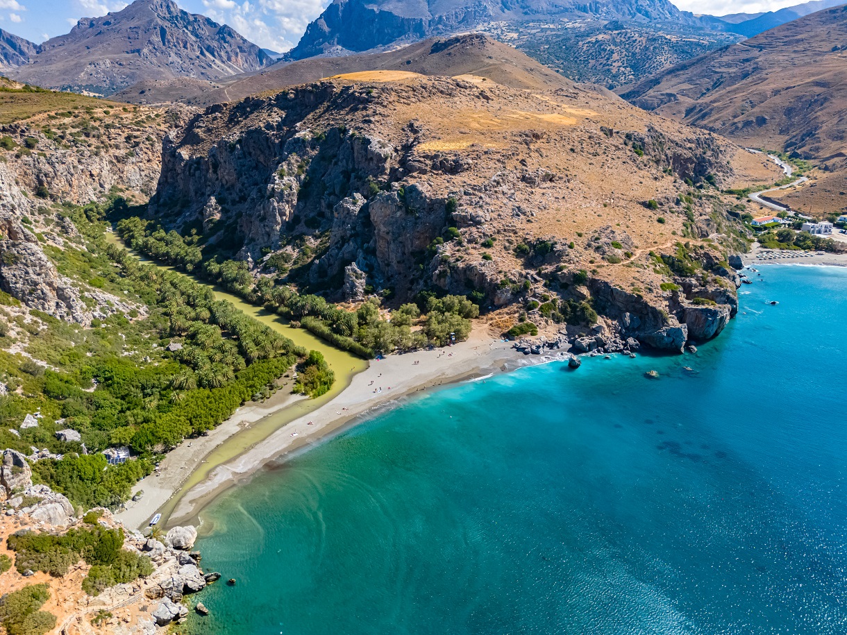 Η παραλία της Πρέβελης στο Ρέθυμνο