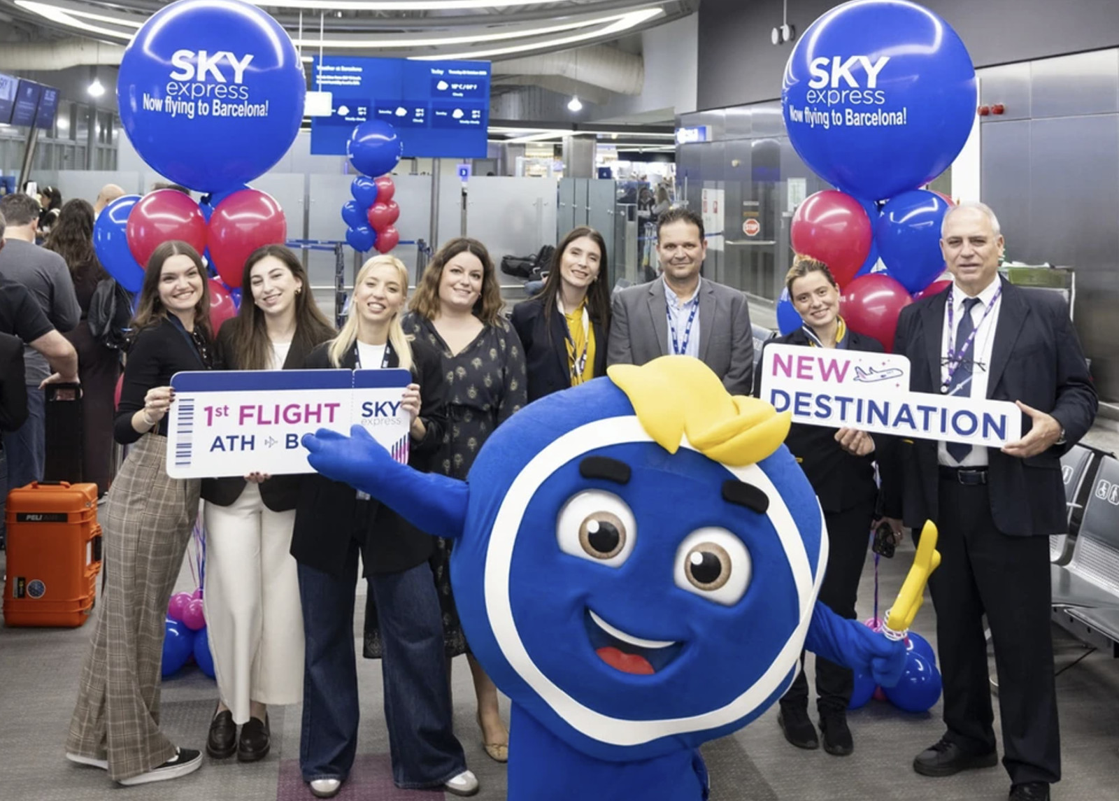 SKY express πτήση για τη Βαρκελώνη